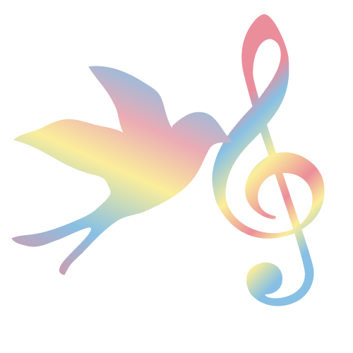 鳥とト音記号